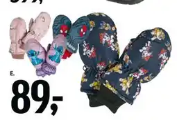 Føtex Handsker eller luffer med kendte figurer, DKK 89 tilbud