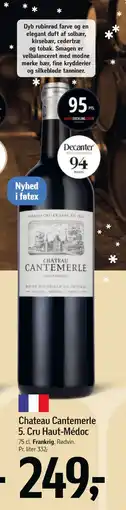 Føtex Chateau Cantemerle 5. Cru Haut-Médoc, DKK 249 tilbud