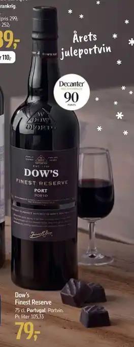 Føtex Dow’s Finest Reserve, DKK 79 tilbud