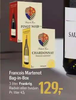 Føtex Francois Martenot Bag-in-Box, DKK 129 tilbud