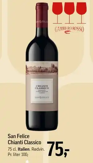 Føtex San Felice Chianti Classico, DKK 75 tilbud