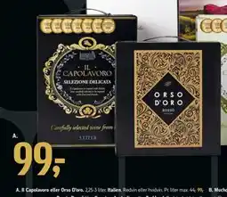 Føtex Il Capolavoro eller Orso D’oro, DKK 99 tilbud