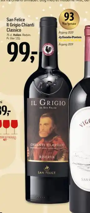Føtex San Felice Il Grigio Chianti Classico, DKK 99 tilbud