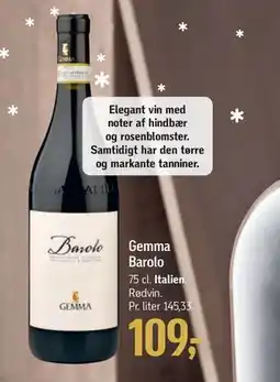 Føtex Gemma Barolo, DKK 109 tilbud