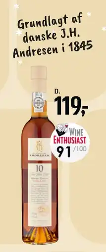 Føtex Andresen 10 års White Tawny, DKK 119 tilbud