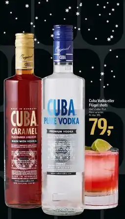 Føtex Cuba Vodka eller Flûgel shots, DKK 79 tilbud