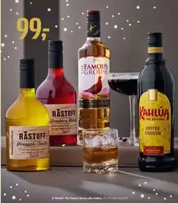 Føtex Råstoff, The Famous Grouse eller Kahlua, DKK 99 tilbud