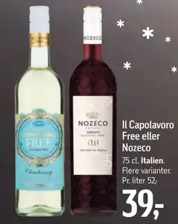 Føtex Il Capolavoro Free eller Nozeco, DKK 39 tilbud