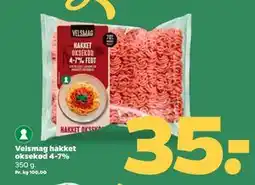 Netto Velsmag hakket oksekød 4-7%, DKK 35 tilbud