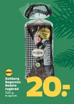 Netto Kohberg Bagerens Bedste rugbrød, DKK 20 tilbud