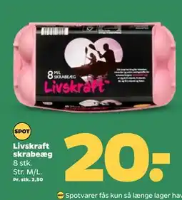 Netto Livskraft skrabeæg, DKK 20 tilbud
