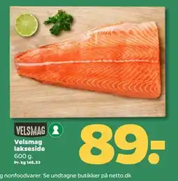 Netto Velsmag lakseside, DKK 89 tilbud