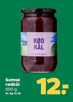 Netto Samsø rødkål, DKK 12 tilbud