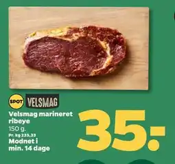 Netto Velsmag marineret ribeye, DKK 35 tilbud
