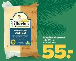 Netto Riberhus skæreost, DKK 55 tilbud