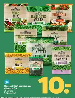 Netto Harvest Best grøntsager eller stir fry, DKK 10 tilbud