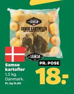 Netto Samsø kartofler, DKK 18 tilbud