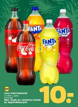 Netto Coca-Cola sodavand, DKK 10 tilbud
