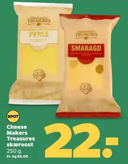 Netto Cheese Makers Treasures skæreost, DKK 22 tilbud