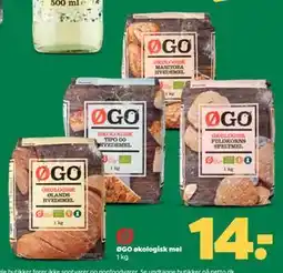 Netto ØGO økologisk mel, DKK 14 tilbud