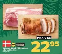 Netto Velsmag dansk ribbenssteg eller nakkefilet, DKK 22.95 tilbud