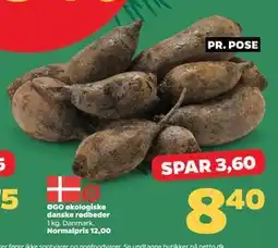 Netto ØGO økologiske danske rødbeder, DKK 8.4 tilbud