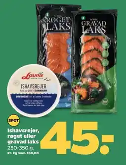 Netto Ishavsrejer, røget eller gravad laks, DKK 45 tilbud