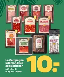 Netto La Campagna udenlandske specialiteter, DKK 10 tilbud
