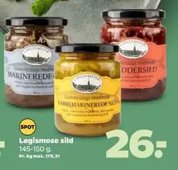 Netto Løgismose sild, DKK 26 tilbud