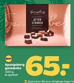 Netto Spangsberg gaveæske, DKK 65 tilbud