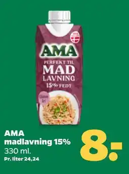 Netto AMA madlavning 15%, DKK 8 tilbud