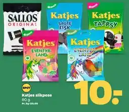 Netto Katjes slikpose, DKK 10 tilbud