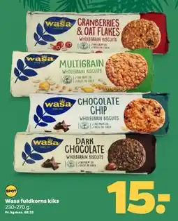 Netto Wasa fuldkorns kiks, DKK 15 tilbud