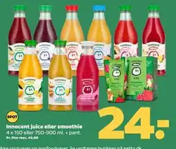 Netto Innocent juice eller smoothie, DKK 24 tilbud