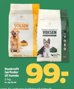 Netto Raakraft tørfoder til hunde, DKK 99 tilbud