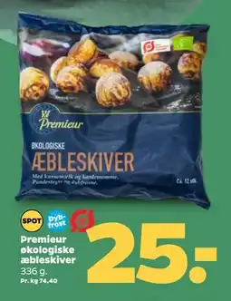 Netto Premieur økologiske æbleskiver, DKK 25 tilbud