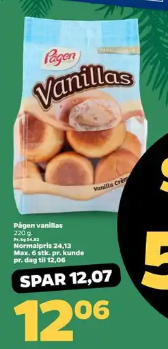 Netto Pågen vanillas, DKK 12.06 tilbud