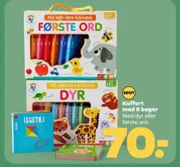 Netto Kuffert med 8 bøger, DKK 70 tilbud