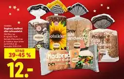 Lidl Rugbrød, madbrød eller cafésandwich, DKK 12 tilbud