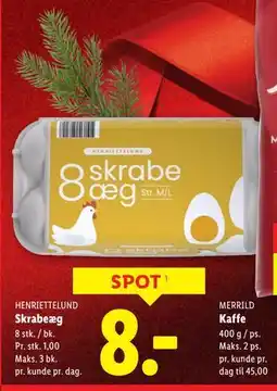 Lidl Skrabeæg, DKK 8 tilbud