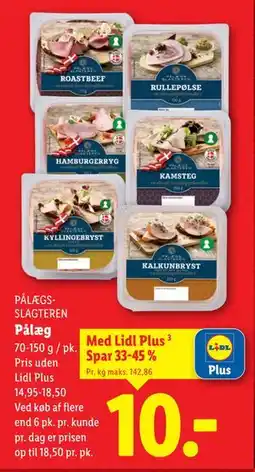 Lidl Pålæg, App-pris tilbud