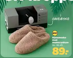 Netto Hjemmesko med memoryskum, DKK 89 tilbud