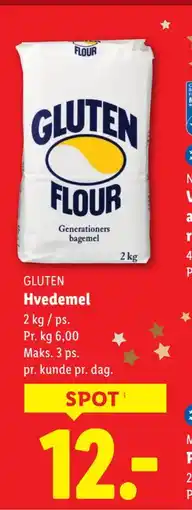 Lidl Hvedemel, DKK 12 tilbud