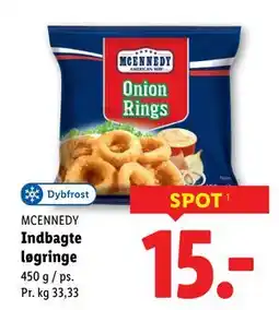 Lidl Indbagte løgringe, DKK 15 tilbud
