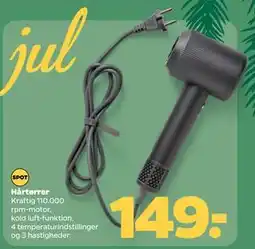 Netto Hårtørrer, DKK 149 tilbud