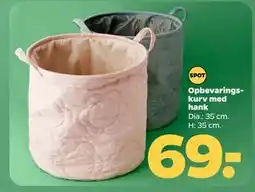 Netto Opbevaringskurv med hank, DKK 69 tilbud