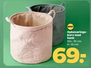 Netto Opbevaringskurv med hank, DKK 69 tilbud