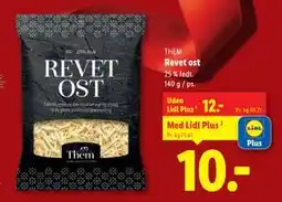 Lidl Revet ost, DKK 12, App-pris tilbud