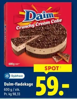 Lidl Daim-flødekage, DKK 59 tilbud