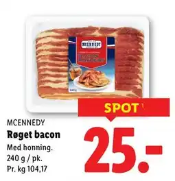 Lidl Røget bacon, DKK 25 tilbud